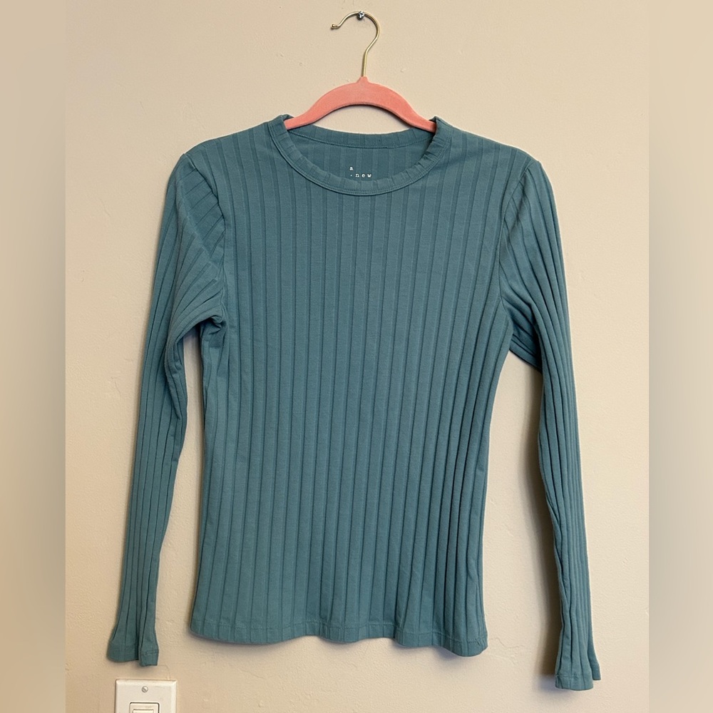 A New Day Blue Long Sleeve Shirt